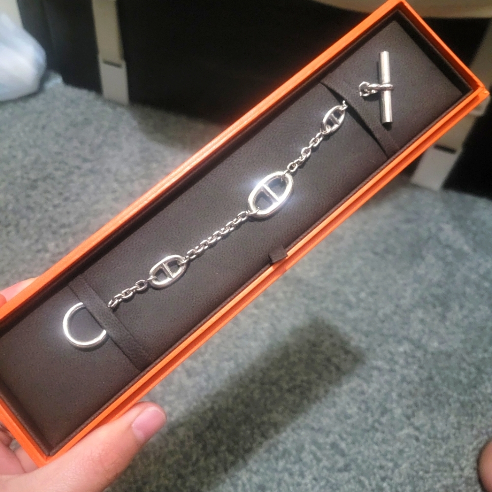 🚫SOLD🚫 HERMES FARANDOLE SILVER BRACELET